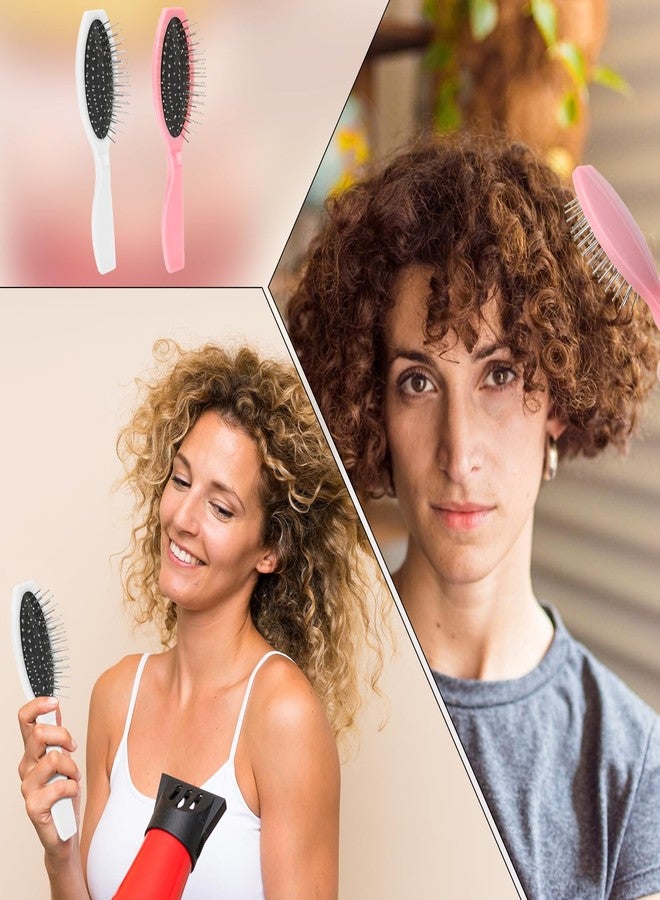 salbsever Wig Brush 2 Pcs Wig Brushes for Synthetic Hair Wigs and Human Hair Stainless Steel Wig Wire Detangling Brushes Portable Comb Professional Synthetic Hair Brush Extension Brushes for Women - Image 5